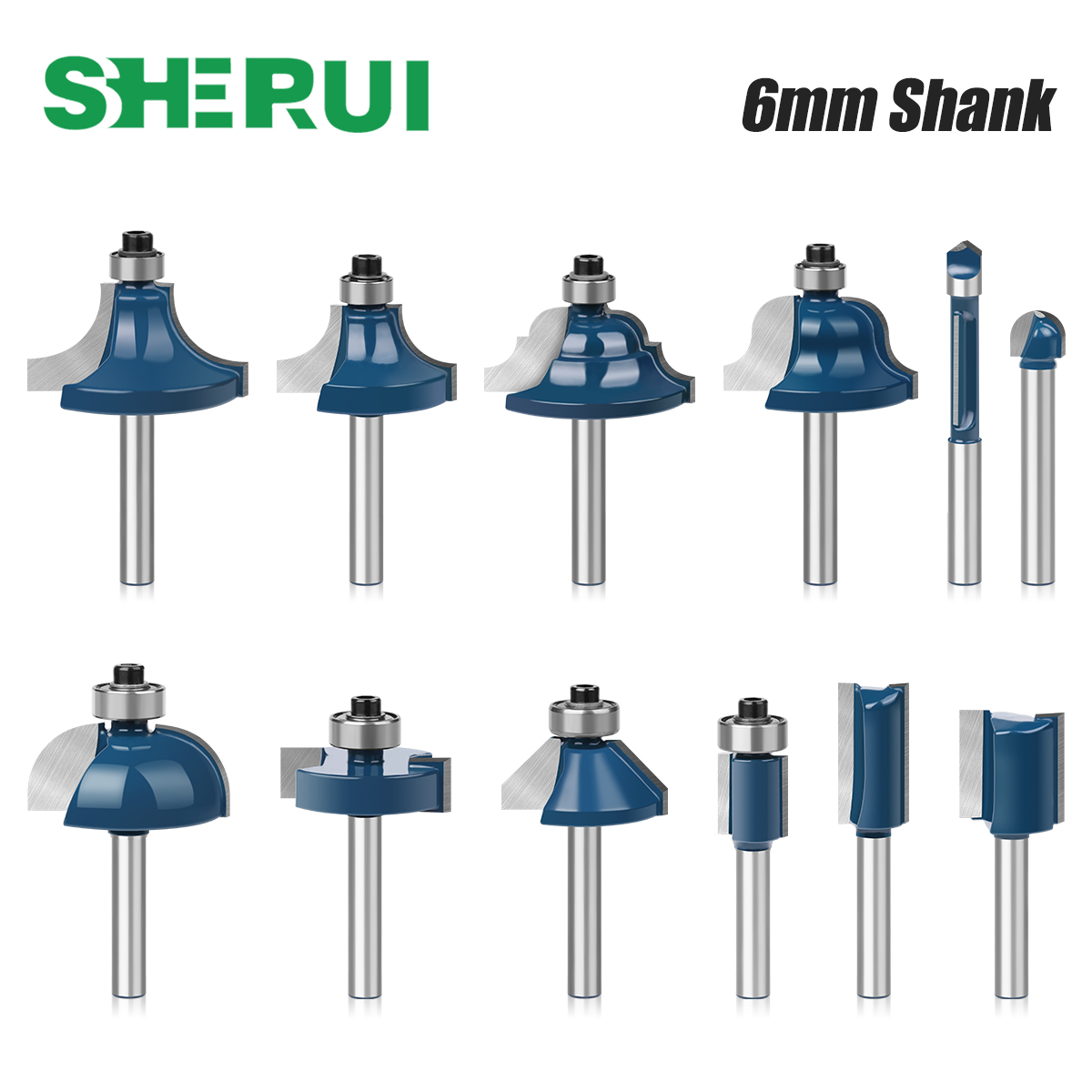 End Mill Set - Mata Router pisau 6mm Set Lurus
