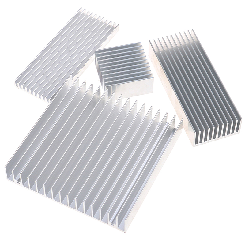 Aluminium Extrusion - [SU]1Pc Heatsink Aluminium Alloy Perak Ekstrusi