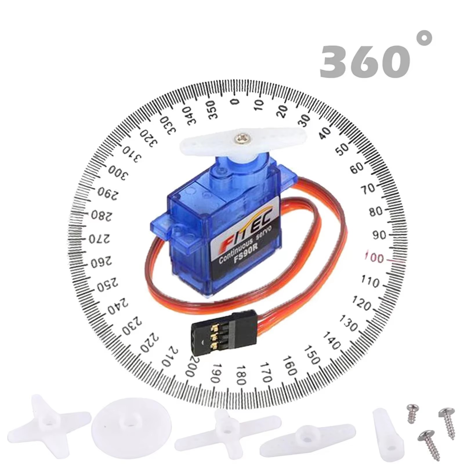 FS90R 9g Servo 360 Derajat Rot - Servo 9G ulasan dan harga