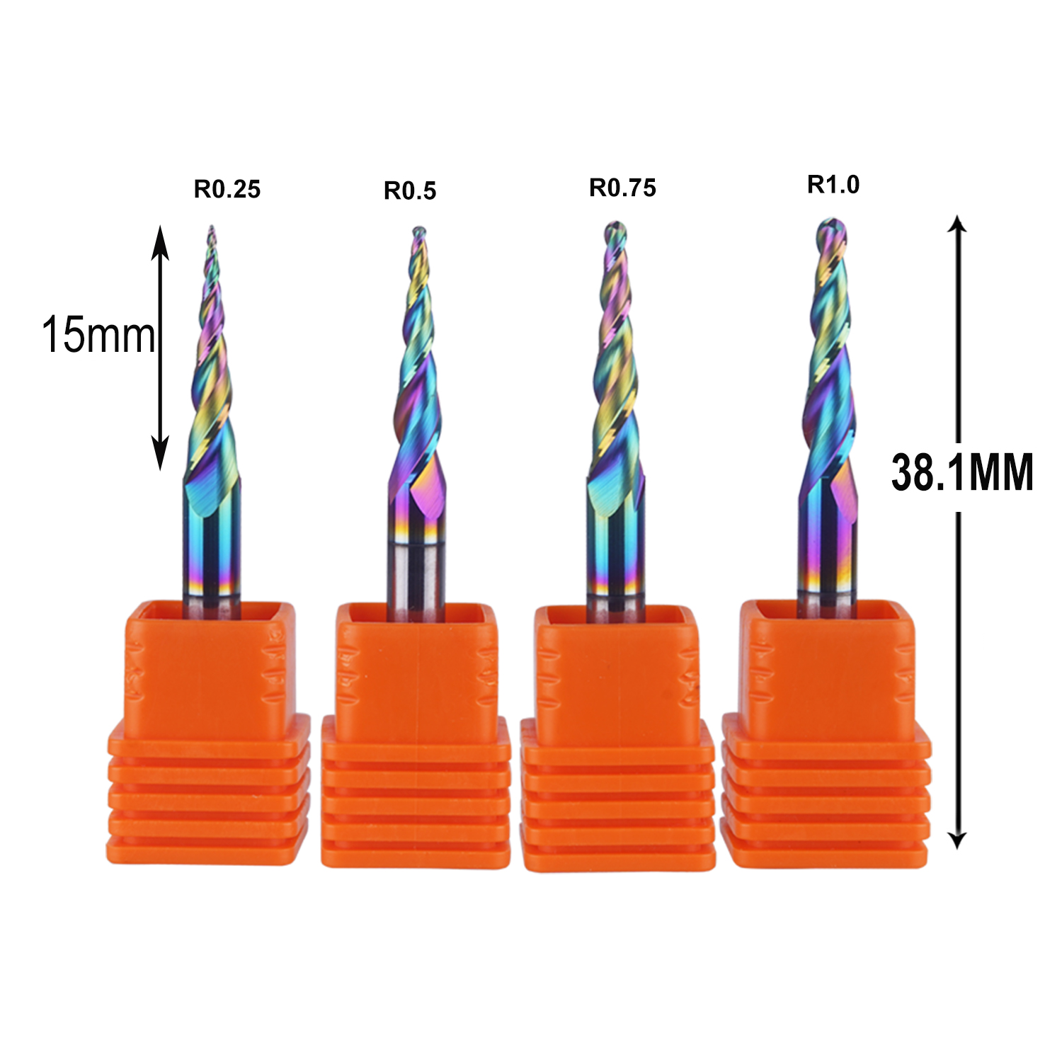 DREANIQUE 4 Buah/Set 2 Flutes  - End Mill Set ulasan dan harga