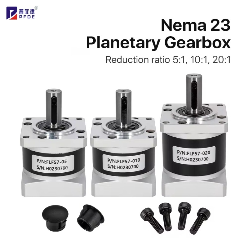 FLF57-05 Nema 23 planet Gearbo - Nema23 Stepper ulasan dan harga