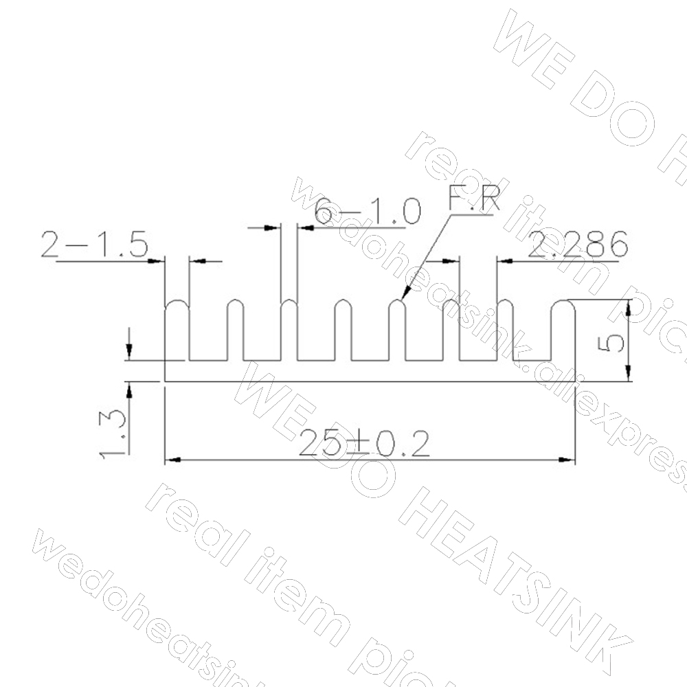 Kami Melakukan HEATSINK 25X25X - Aluminium Extrusion ulasan dan harga