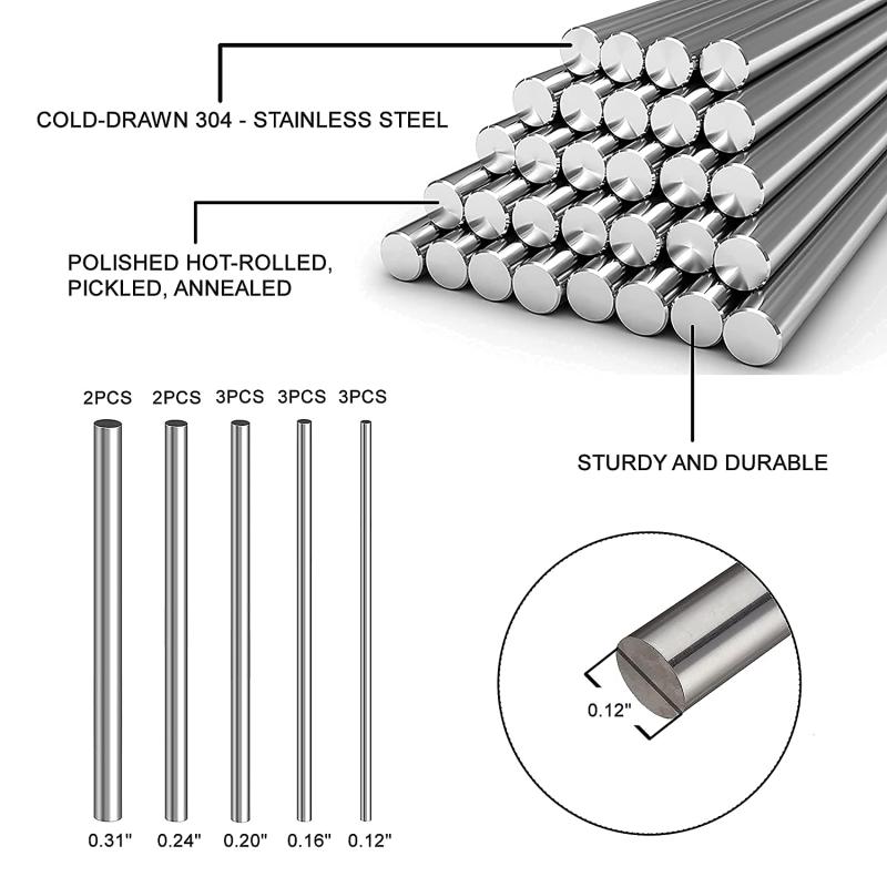 1/5Pc Baja Tahan Karat Batang  - Linear Rod 8Mm ulasan dan harga